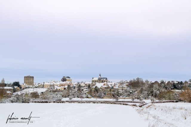 Photographie de paysage - Houdan sous la neige - Yvelines (78), Île-de-France