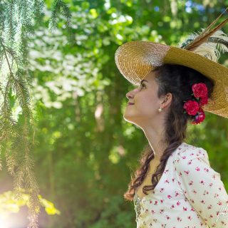 « Audrey » dans le parc du Château de Vaux-le-Vicomte