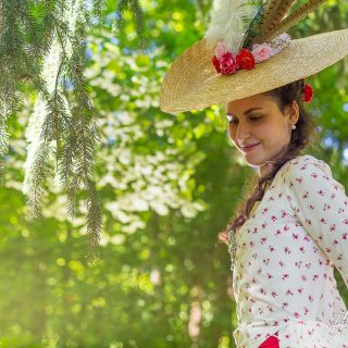 « Audrey » dans le parc du Château de Vaux-le-Vicomte