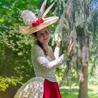 « Audrey » dans le parc du Château de Vaux-le-Vicomte