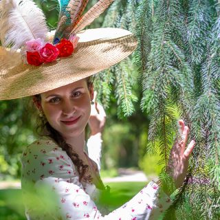 « Audrey » dans le parc du Château de Vaux-le-Vicomte