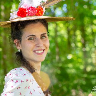 « Audrey » dans le parc du Château de Vaux-le-Vicomte